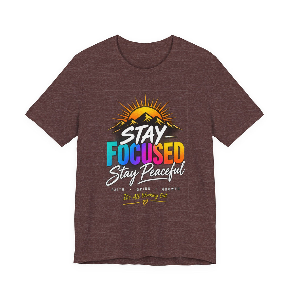 Stay Focused Stay Peaceful Tee | Good Energy Only Graphic T-Shirt