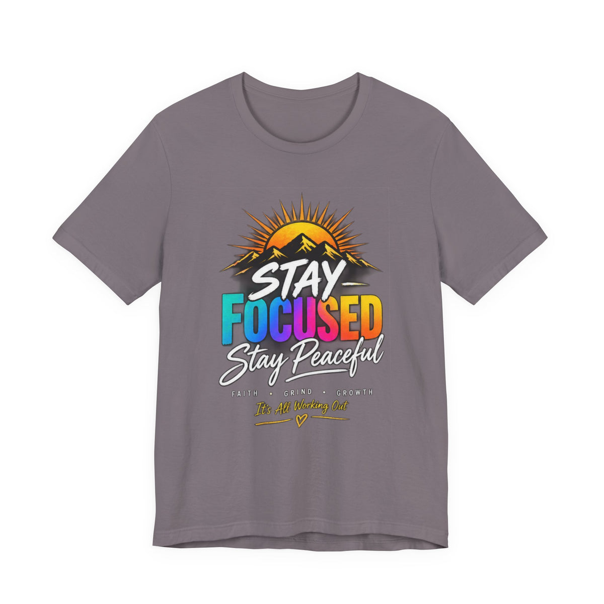 Stay Focused Stay Peaceful Tee | Good Energy Only Graphic T-Shirt