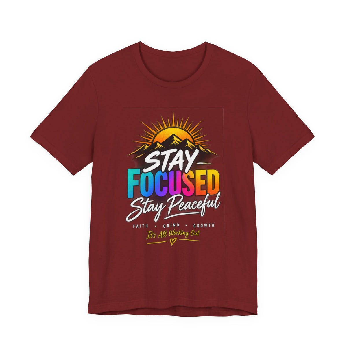 Stay Focused Stay Peaceful Tee | Good Energy Only Graphic T-Shirt