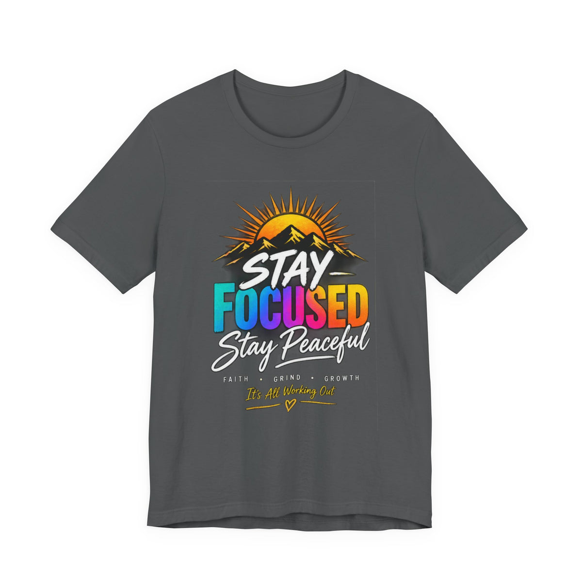 Stay Focused Stay Peaceful Tee | Good Energy Only Graphic T-Shirt