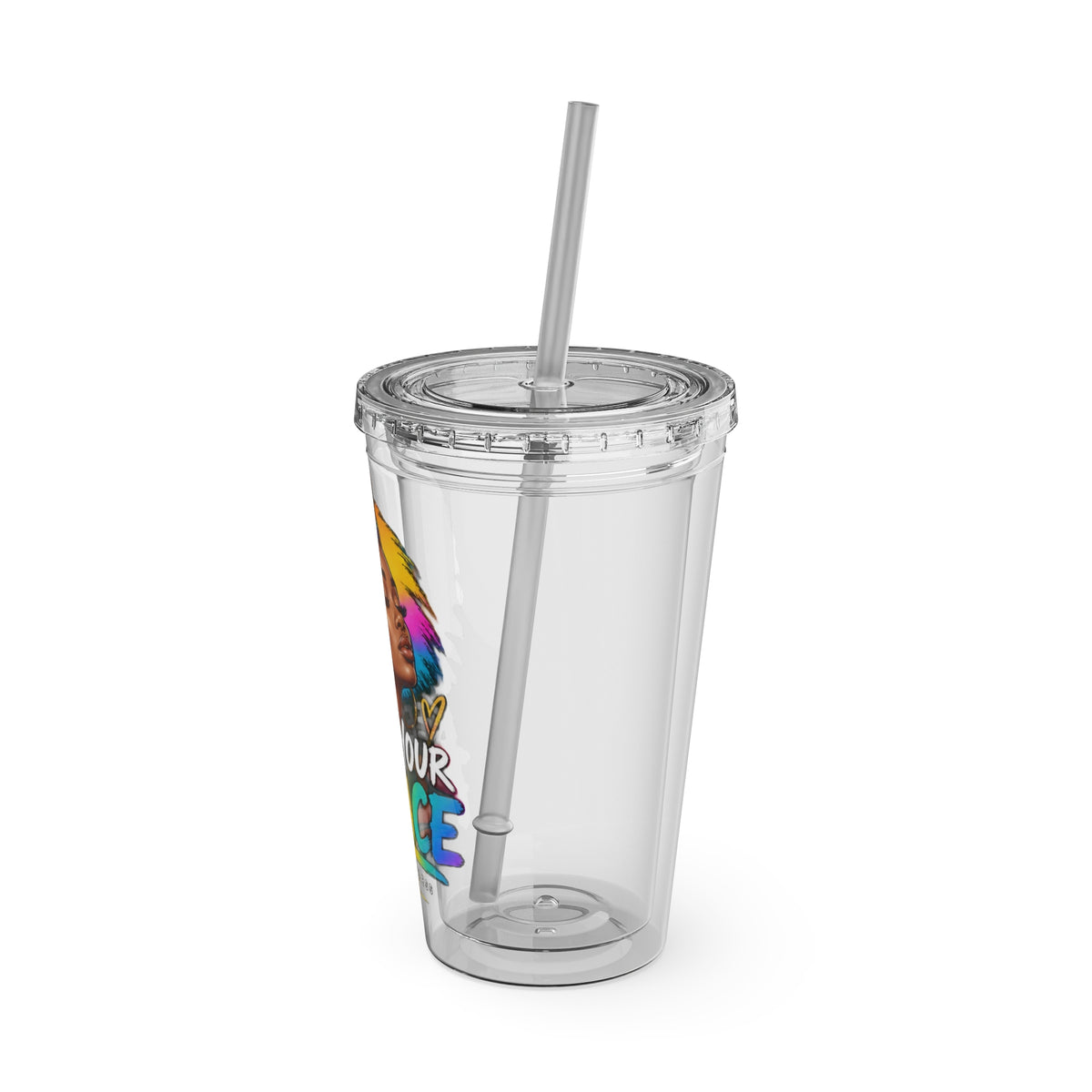 Sunsplash Tumbler with Straw, 16oz